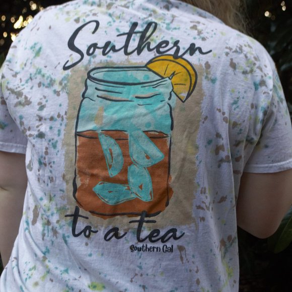 "Southern to a Tea" Southern Gal T-Shirt - Picture 1 of 4